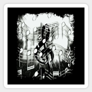 Music Notes and Treble Clef Magnet